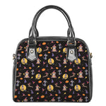 Animal Wizard Pattern Print Shoulder Handbag