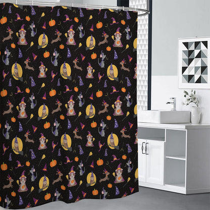 Animal Wizard Pattern Print Shower Curtain