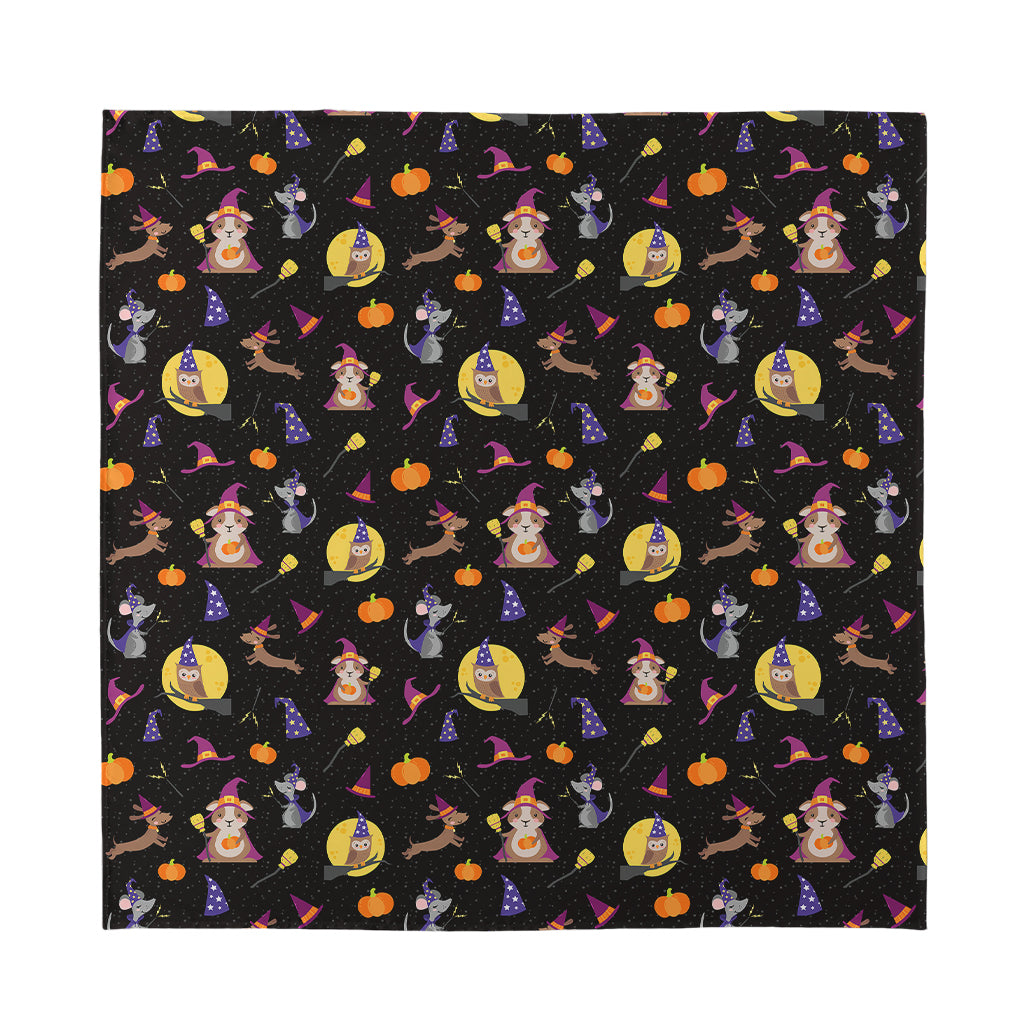 Animal Wizard Pattern Print Silk Bandana
