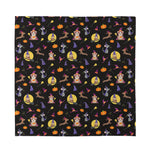 Animal Wizard Pattern Print Silk Bandana