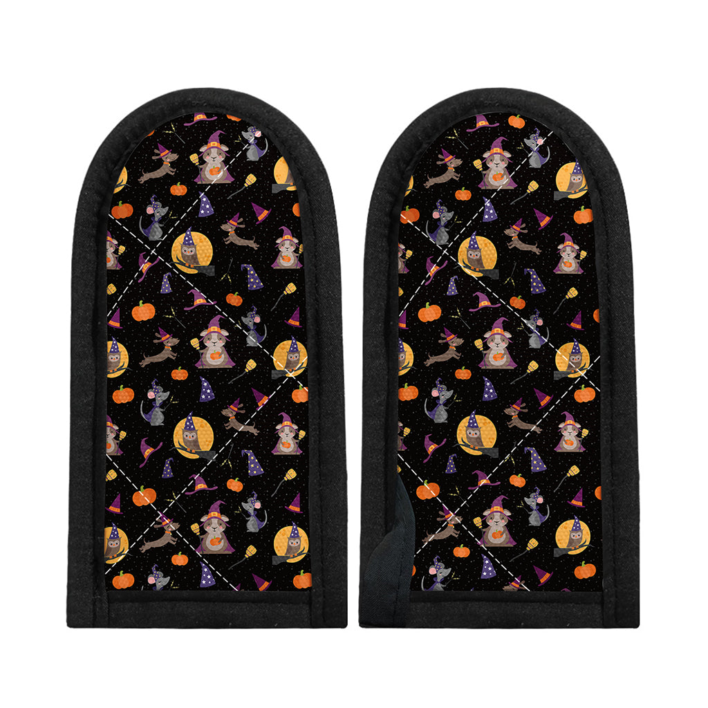 Animal Wizard Pattern Print Skillet Handle Cover