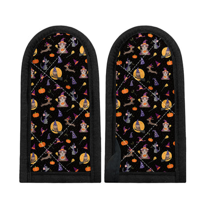 Animal Wizard Pattern Print Skillet Handle Cover