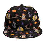 Animal Wizard Pattern Print Snapback Cap