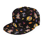 Animal Wizard Pattern Print Snapback Cap