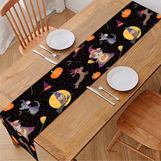 Animal Wizard Pattern Print Table Runner