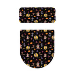 Animal Wizard Pattern Print Toilet Lid And Tank Cover Set