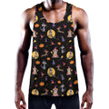 Animal Wizard Pattern Print Men's Workout Tank Top