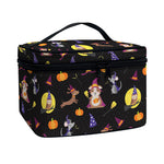 Animal Wizard Pattern Print Travel Makeup Bag
