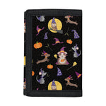 Animal Wizard Pattern Print Trifold Wallet