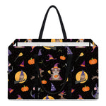 Animal Wizard Pattern Print Utility Tote Bag