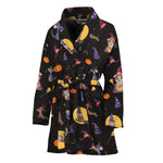 Animal Wizard Pattern Print Women's Bathrobe