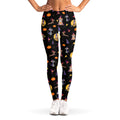 Animal Wizard Pattern Print Women's Leggings
