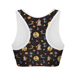 Animal Wizard Pattern Print Women's Sports Bra