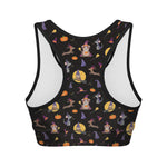 Animal Wizard Pattern Print Women's Sports Bra
