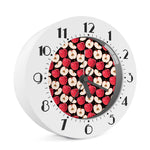 Apple Pattern Print Alarm Clock