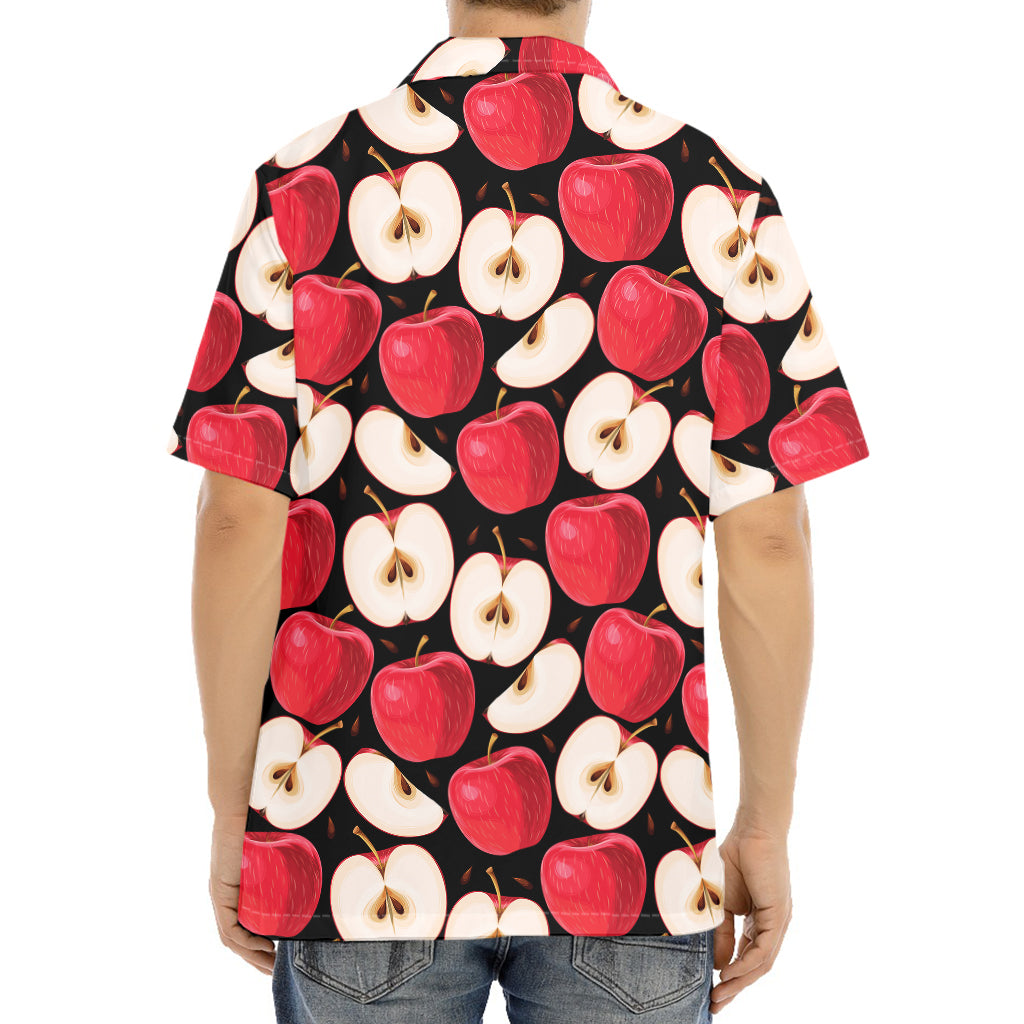 Apple Pattern Print Aloha Shirt