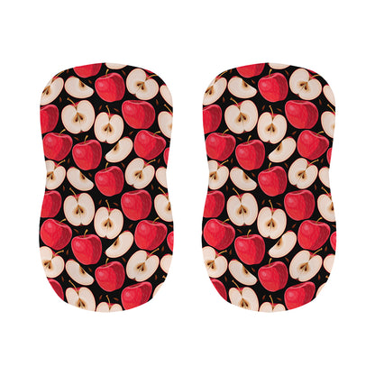 Apple Pattern Print Bar Stool Covers