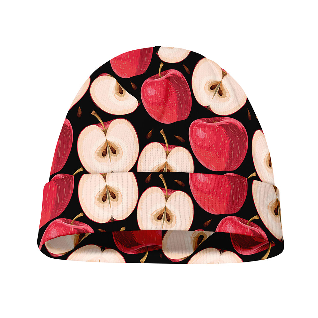 Apple Pattern Print Beanie