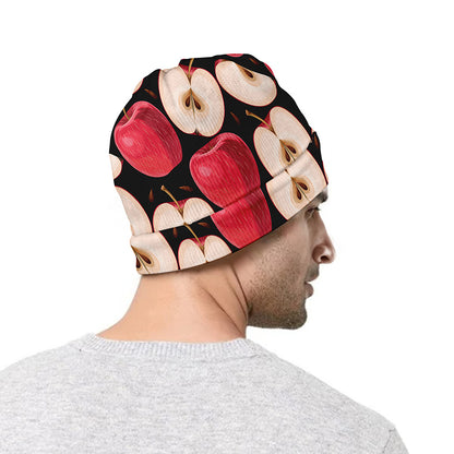 Apple Pattern Print Beanie