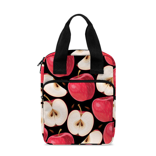 Apple Pattern Print Bible Tote Bag