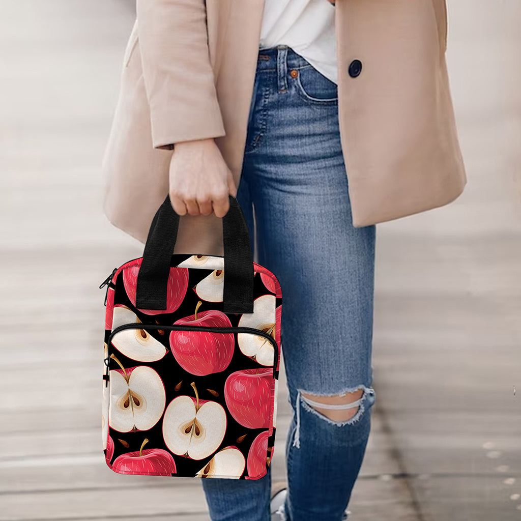 Apple Pattern Print Bible Tote Bag