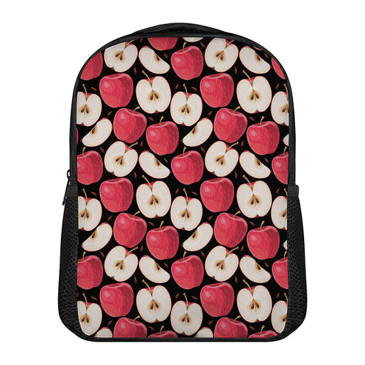Apple Pattern Print Casual Backpack