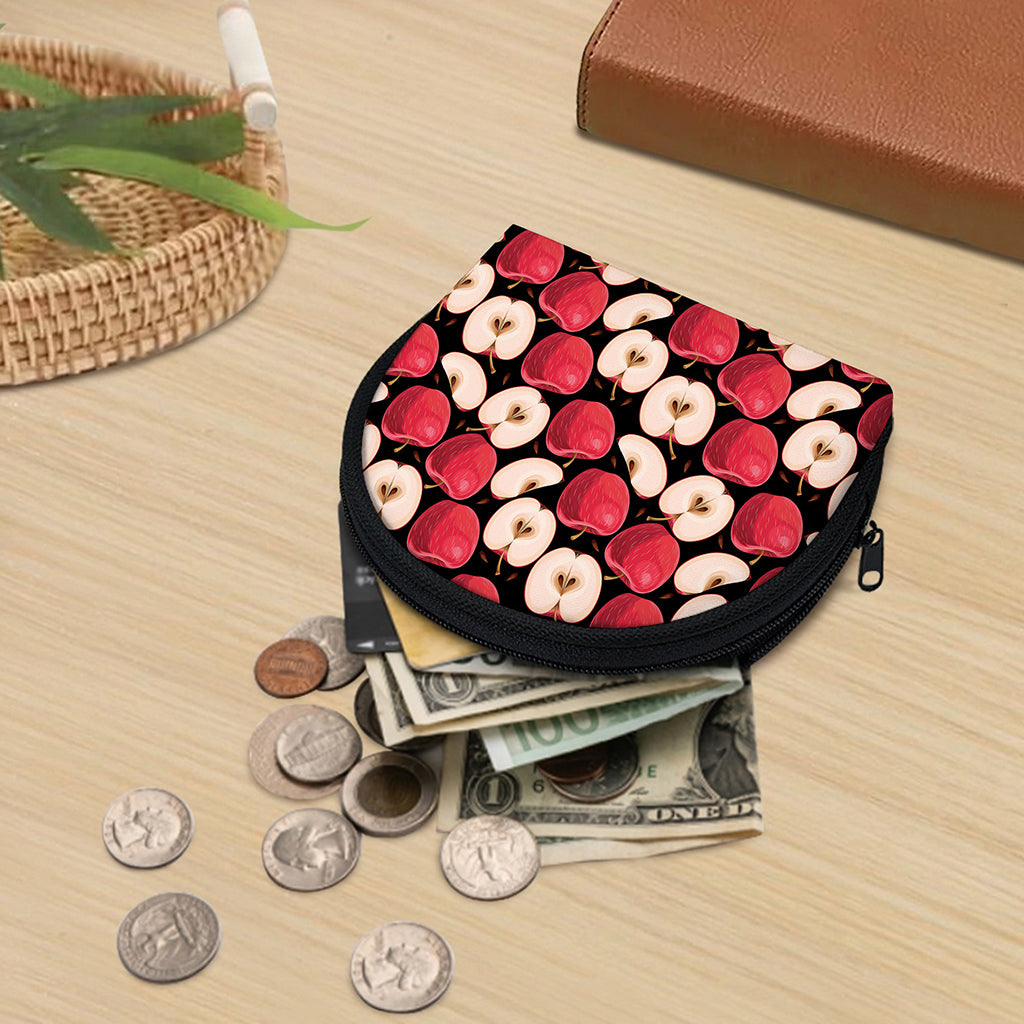 Apple Pattern Print Coin Purse
