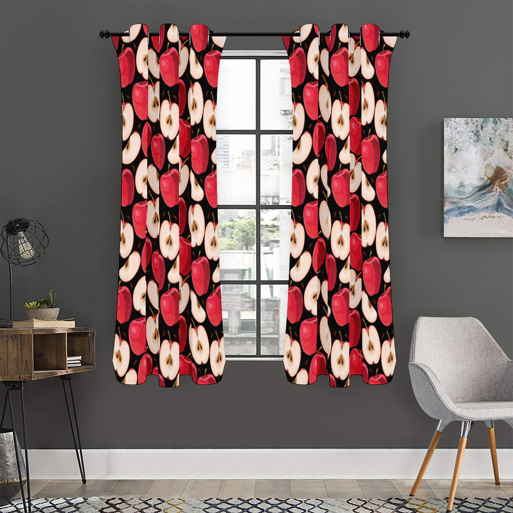 Apple Pattern Print Curtain