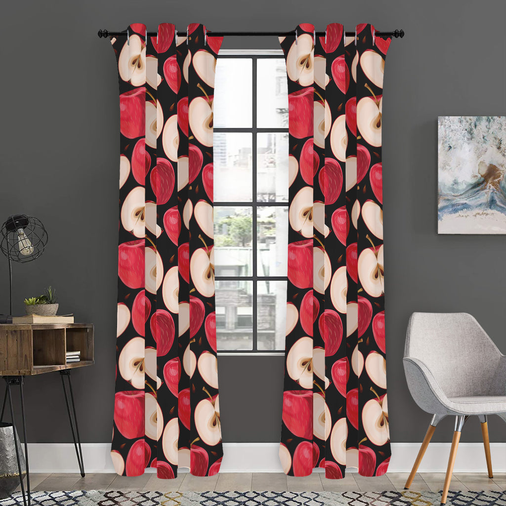 Apple Pattern Print Curtain
