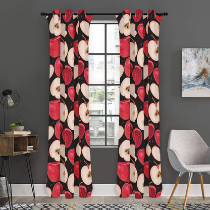 Apple Pattern Print Curtain