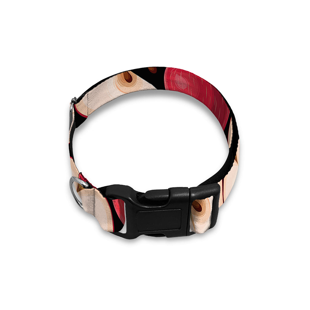 Apple Pattern Print Dog Collar