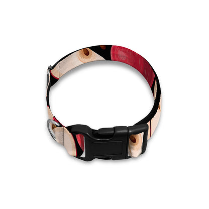 Apple Pattern Print Dog Collar