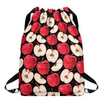 Apple Pattern Print Drawstring Backpack