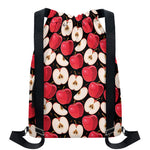 Apple Pattern Print Drawstring Backpack
