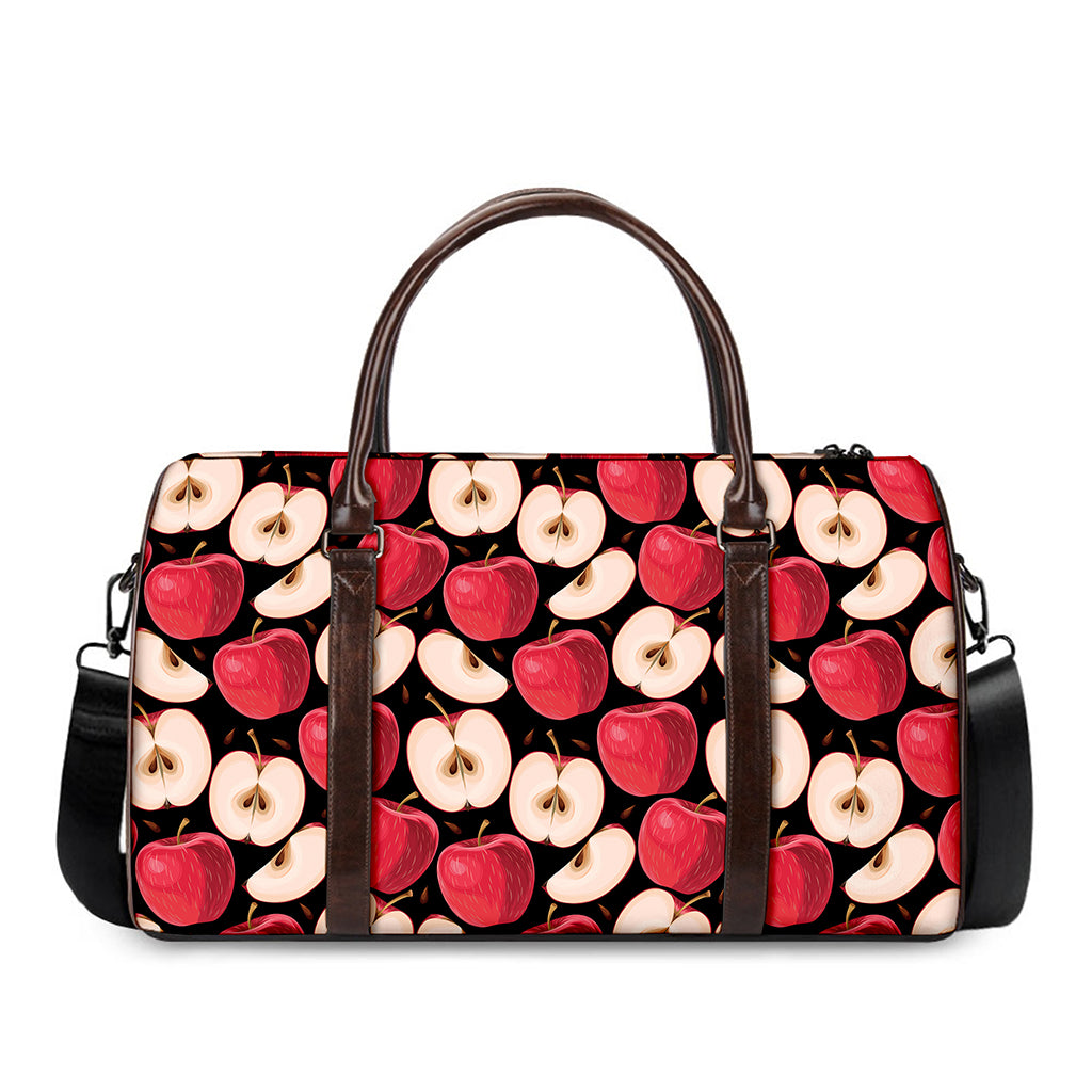 Apple Pattern Print Duffle Bag