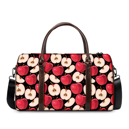 Apple Pattern Print Duffle Bag