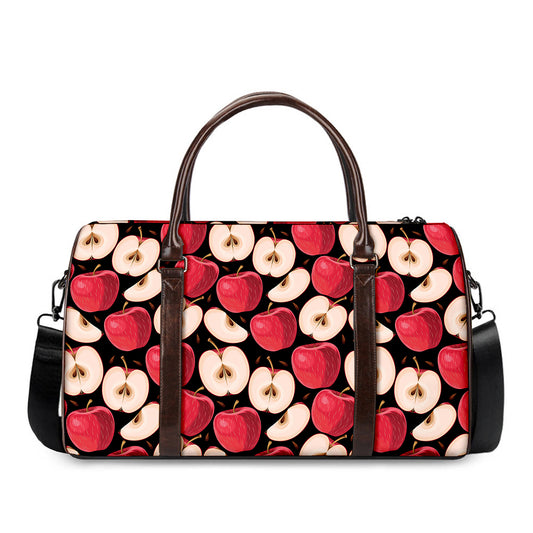 Apple Pattern Print Duffle Bag