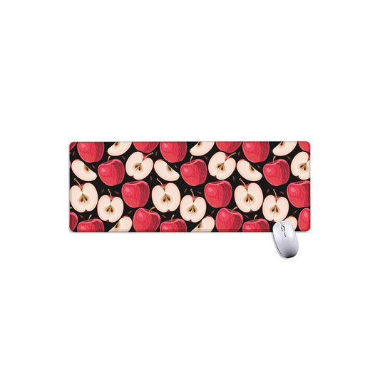 Apple Pattern Print Extended Mouse Pad