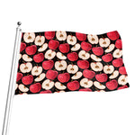 Apple Pattern Print Flag
