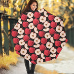 Apple Pattern Print Foldable Umbrella