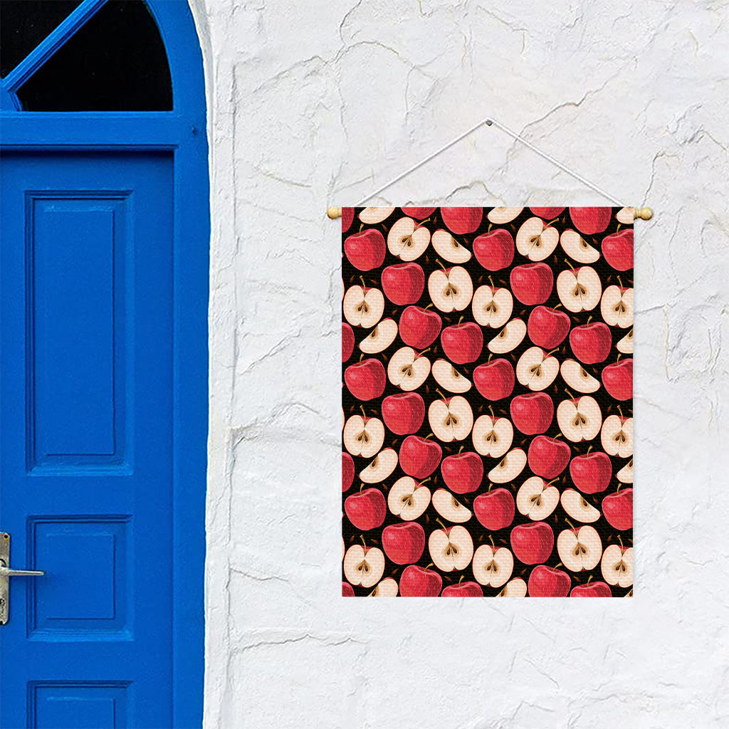Apple Pattern Print Garden Flag