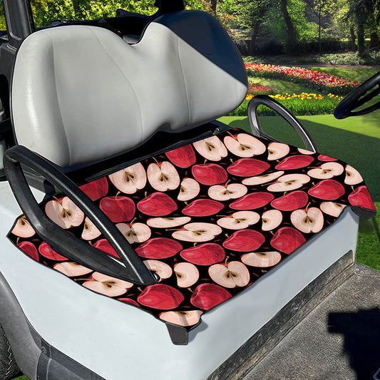 Apple Pattern Print Golf Cart Seat Cover