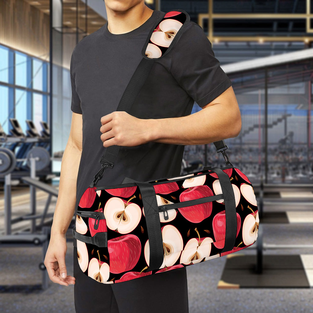 Apple Pattern Print Gym Bag