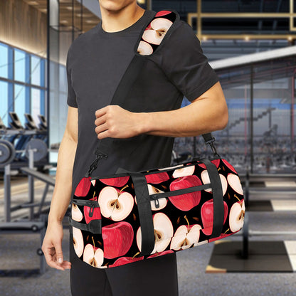 Apple Pattern Print Gym Bag