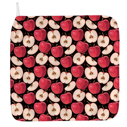 Apple Pattern Print Hand Towel