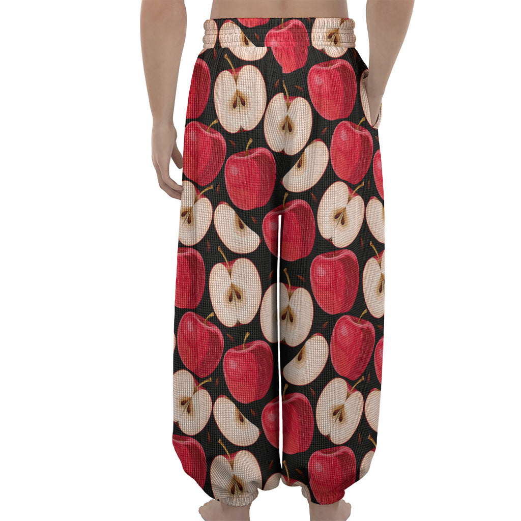 Apple Pattern Print Lantern Pants