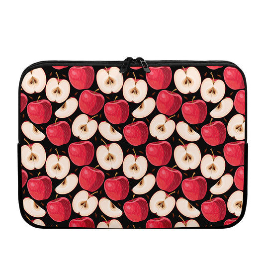 Apple Pattern Print Laptop Sleeve