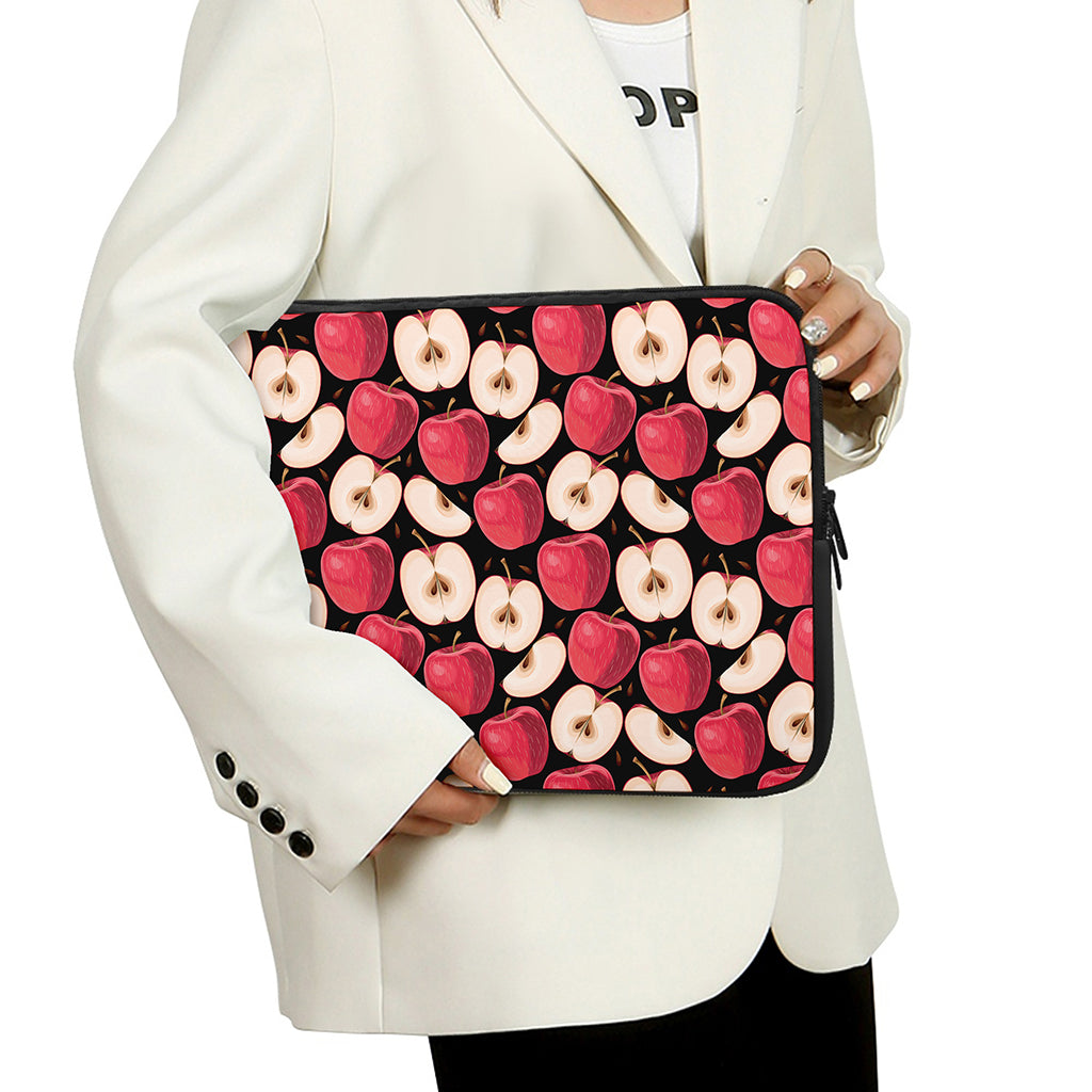 Apple Pattern Print Laptop Sleeve