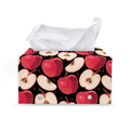 Apple Pattern Print Leather Tissue Box Cover