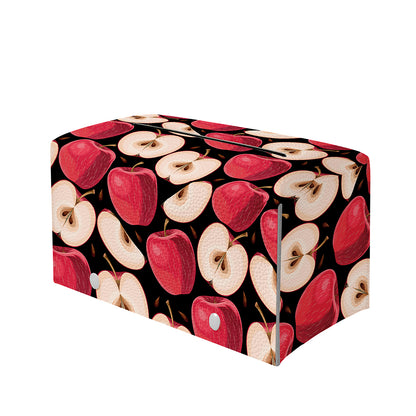 Apple Pattern Print Leather Tissue Box Cover